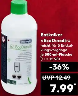 Kaufland DeLonghi Entkalker EcoDecalk Angebot