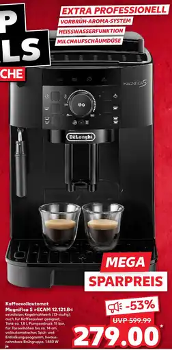 Kaufland DeLonghi Kaffeevollautomat Magnifica S ,,ECAM 12.121.B" Angebot