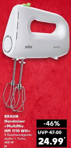 Kaufland BRAUN Handmixer MultiMix HM 1110 WH Angebot