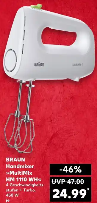Kaufland BRAUN Handmixer MultiMix HM 1110 WH Angebot