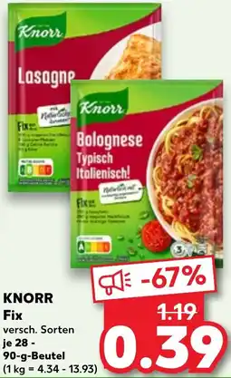 Kaufland KNORR Fix Angebot