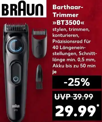 Kaufland BRAUN Barthaar Trimmer BT3500 Angebot