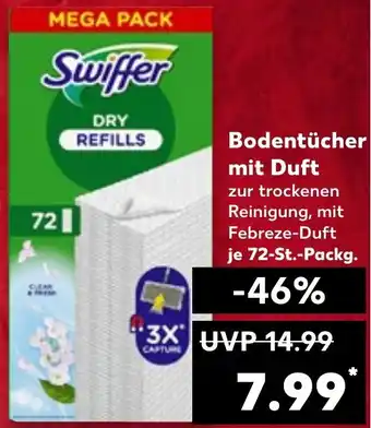 Kaufland Swiffer Bodentücher mit Duft Angebot