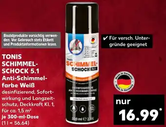 Kaufland TONIS SCHIMMEL SCHOCK 5.1 Anti-Schimmelfarbe Weiß Angebot