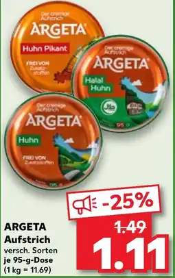 Kaufland ARGETA Aufstrich Angebot