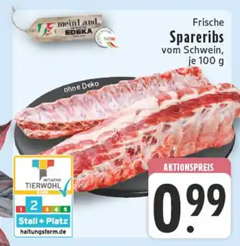 Edeka Meinland frische spareribs Angebot