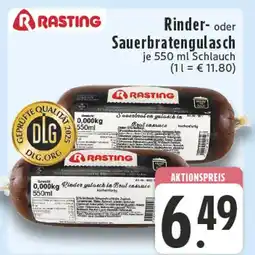 Edeka Rasting rinder- oder sauerbratengulasch Angebot