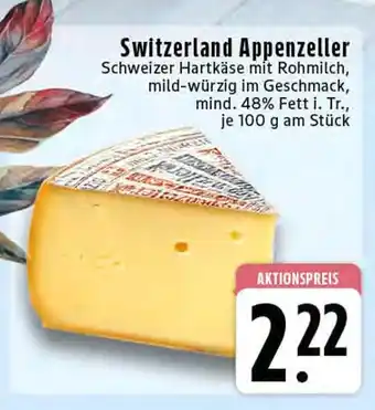 Edeka Switzerland appenzeller schweizer hartkäse Angebot