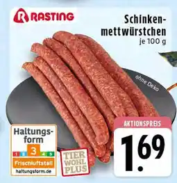 Edeka Rasting schinkenmettwürstchen Angebot