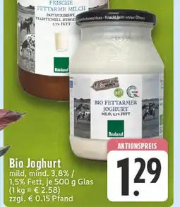 Edeka Bioland bio joghurt Angebot