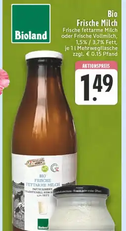 Edeka Bioland frische milch Angebot