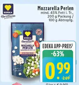 Edeka Edeka herzstücke mozzarella perlen Angebot