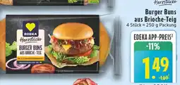 Edeka Edeka burger buns aus brioche-teig Angebot