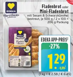 Edeka Edeka fladenbrot oder mini-fladenbrot Angebot