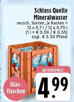Edeka Schloss quelle mineralwasser Angebot
