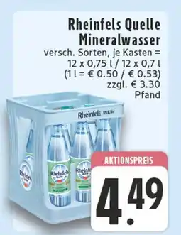 Edeka Rheinfels quelle mineralwasser Angebot