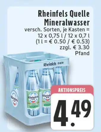 Edeka Rheinfels quelle mineralwasser Angebot