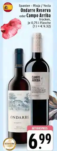 Edeka Ondarre ondarre reserva oder campo arriba Angebot