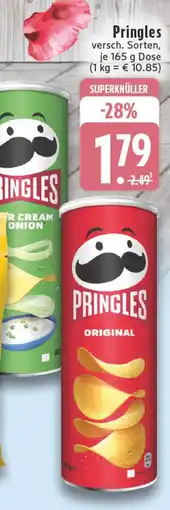 Edeka Pringles original oder sour cream & onion Angebot