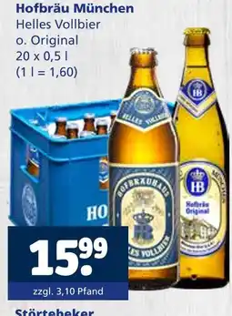 Getränkewelt Hofbräu münchen helles vollbier o. original Angebot