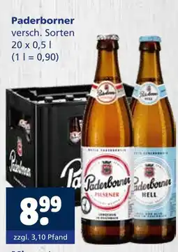 Getränkewelt Paderborner paderborner pilsener oder paderborner hell Angebot