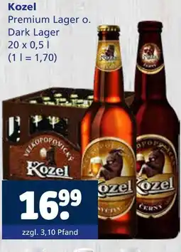 Getränkewelt Kozel premium lager o. dark lager Angebot