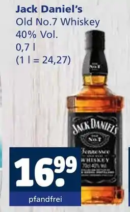 Getränkewelt Jack daniel's old no.7 whiskey Angebot