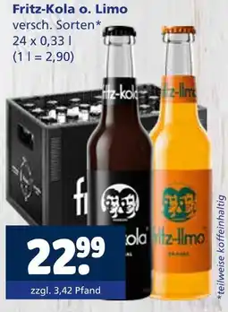 Getränkewelt Fritz-kola fritz-kola o. limo Angebot