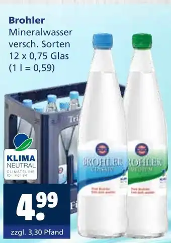 Getränkewelt Brohler mineralwasser Angebot