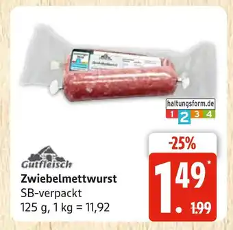Marktkauf Gutfleisch zwiebelmettwurst Angebot