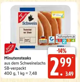 Marktkauf Schwein minutensteaks Angebot