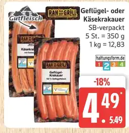 Marktkauf Gutfleisch geflügel- oder käsekrakauer Angebot