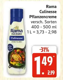 Marktkauf Rama culinasse pflanzencreme Angebot
