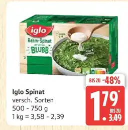Marktkauf Iglo spinat Angebot