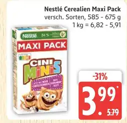 Marktkauf Nestlé cerealien maxi pack Angebot