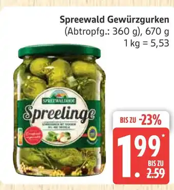 Marktkauf Spreewaldhof spreewald gewürzgurken Angebot
