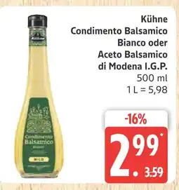 Marktkauf Kühne condimento balsamico bianco Angebot