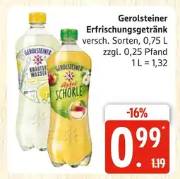 Marktkauf Gerolsteiner erfrischungsgetränk Angebot