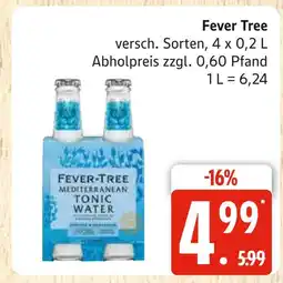 Marktkauf Fever tree mediterranean tonic water Angebot