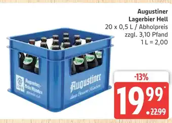 Marktkauf Augustiner lagerbier hell Angebot