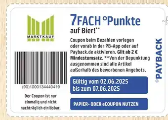 Marktkauf Payback 7fach 0punkte Angebot