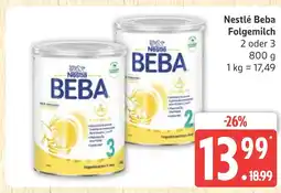 Marktkauf Nestlé beba folgemilch 2 Angebot