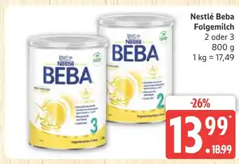 Marktkauf Nestlé beba folgemilch 2 Angebot