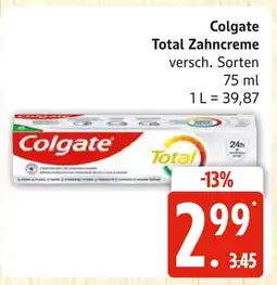 Marktkauf Colgate total zahncreme Angebot