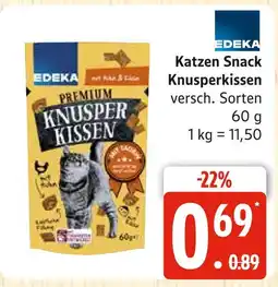 Marktkauf Edeka katzen snack knusperkissen Angebot