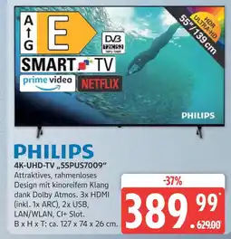 Marktkauf Philips 4k-uhd-tv „55pus7009“ Angebot