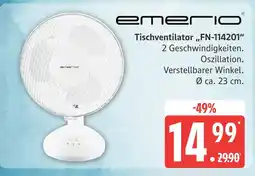 Marktkauf Emerio tischventilator „fn-114201“ Angebot