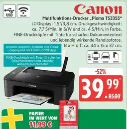 Marktkauf Canon multifunktions-drucker „pixma ts3355“pixma ts3355 Angebot
