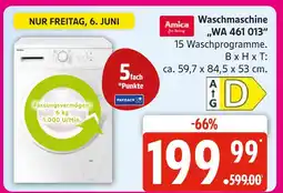 Marktkauf Amica waschmaschine wa 461 013 Angebot