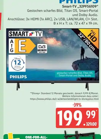 Marktkauf Philips smart-tv „32pfs6109“ Angebot
